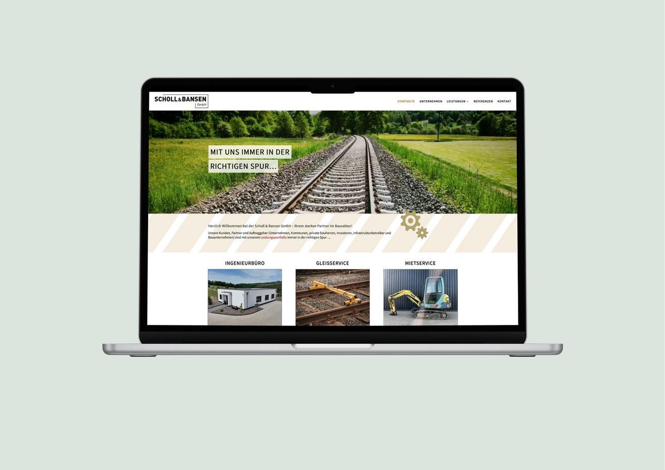 Website für Scholl & Bansen in Netphen